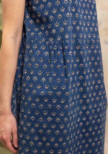 Webkleid „Thistle“ aus Bio-Baumwolle - indigo