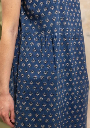 Webkleid „Thistle“ aus Bio-Baumwolle - indigo
