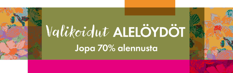 Valikoituja alelöytöjä – jopa –70 %