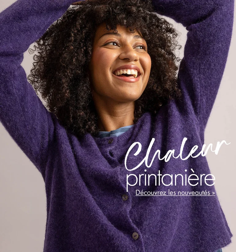 A collage of women wearing knitwear with geometric patterns from Gudrun Sjödén.