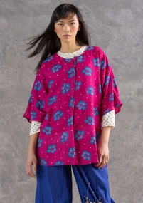 Tunique "Loella" en lin tissé - cochenille