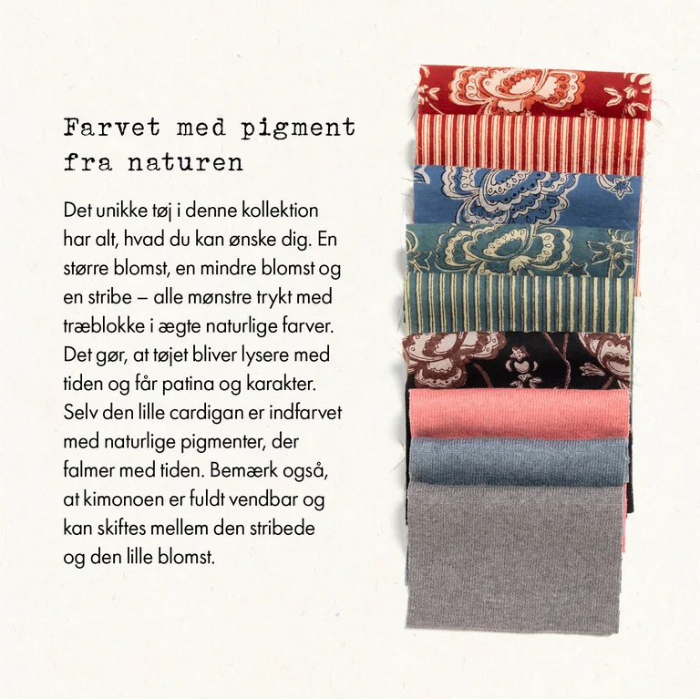 Fabric snippets of various colours from Gudrun Sjödén. 