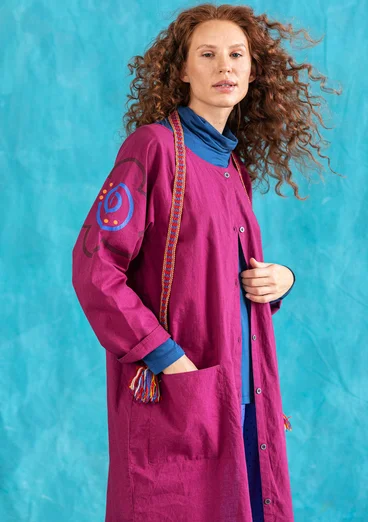 Kleid „Web“ aus Öko-Baumwolle - traube