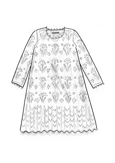 Strickkleid „Alma“ aus Bio-/Recycling-Baumwolle - dunkelolive