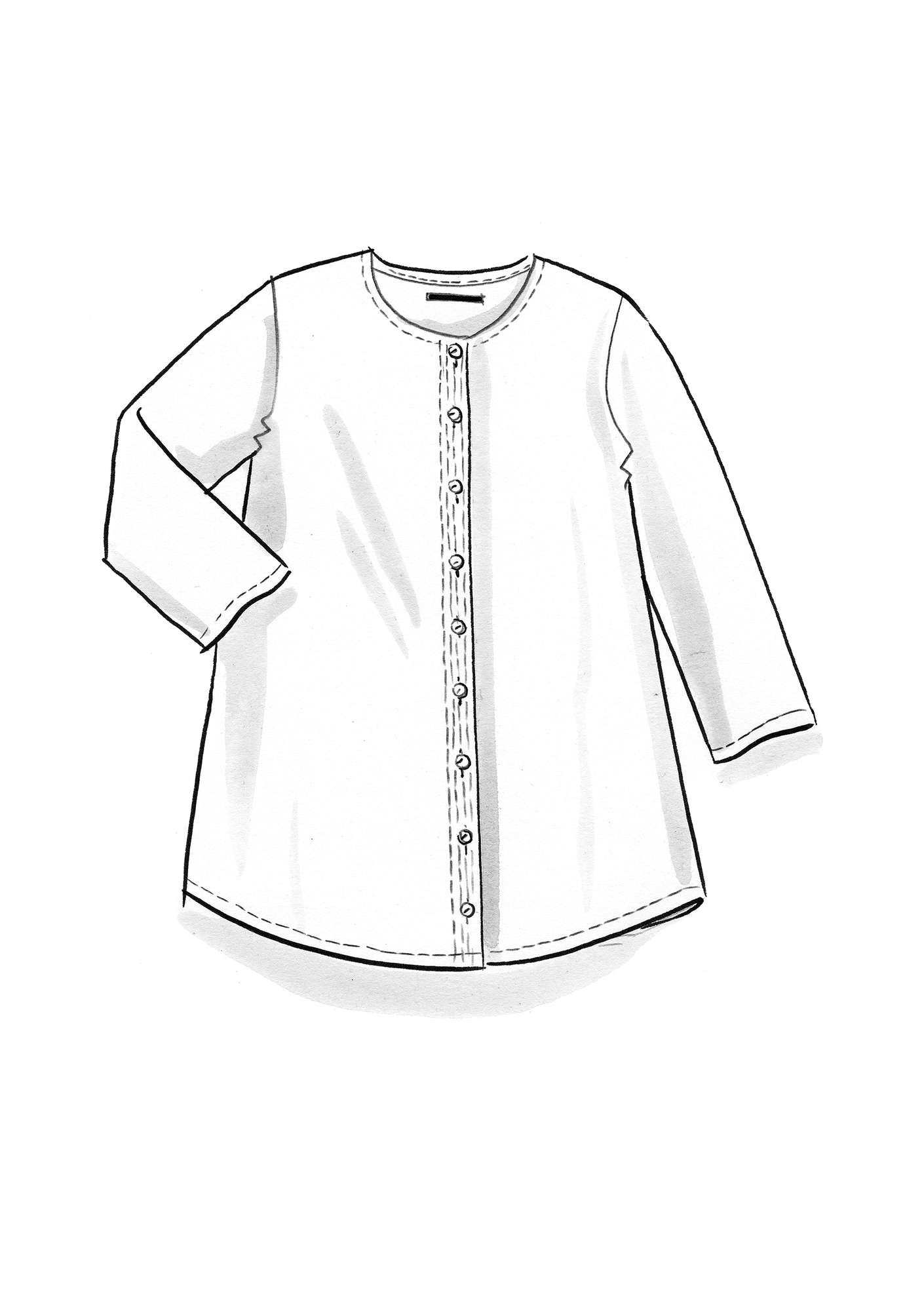“Evelyn” organic cotton blouse masala
