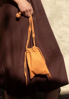 Tasche aus Bio-Baumwolle - pfirsich