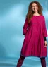 Woven “Ava” dress in organic cotton (hibiscus S)