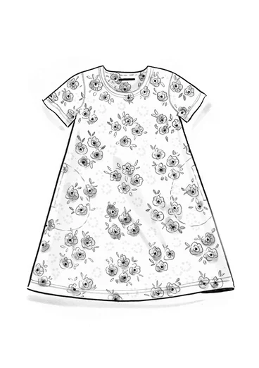 Robe "Rema" en jersey de coton biologique - rayon de soleil