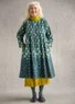 “Clay” woven organic cotton dress (indigo green XS)