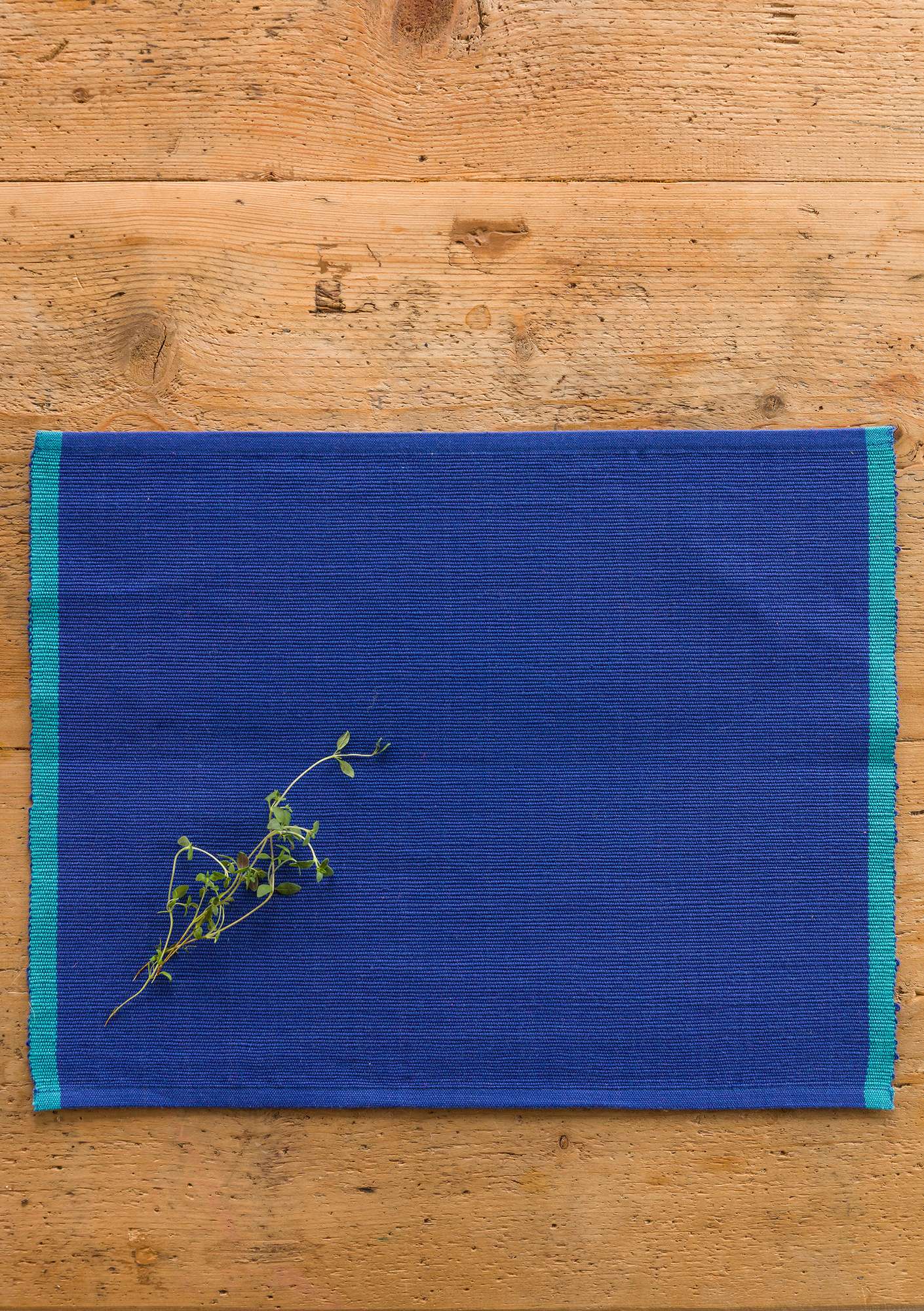 “Feliz” linen/cotton placemat klein blue thumbnail