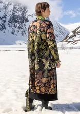 Lang cardigan "Tanana" i bomuld/lyocell - sort