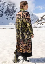 Lang cardigan "Tanana" i bomuld/lyocell - sort