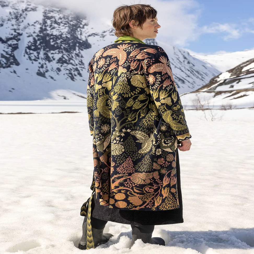 “Tanana” cotton/lyocell long cardigan - black