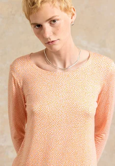 Tricot top "Bianca" van lyocell/elastaan - licht poederroze/dessin