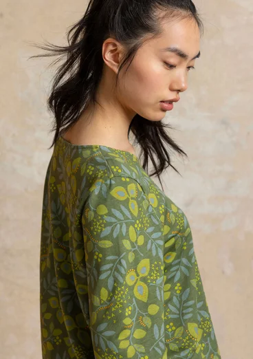 Jerseyshirt „Ophelia“ aus Bio-Baumwolle/Modal - rosmarin-gemustert