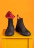 Elastic-sided boots made of nubuck (black 36)
