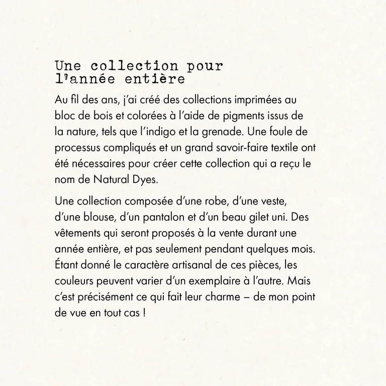 A collage with three different images; one of Gudrun and a woman holding a block printed cloth. An image of a woman standing in the countryside wearing clothes from Gudrun Sjödén and an image of colourful houses on a mountainside. 