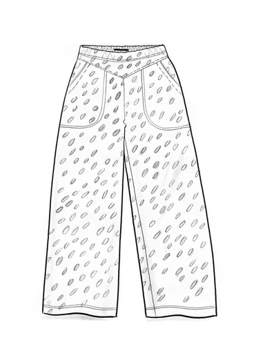 Tricot broek "Arholma" van biologisch katoen/modal - aquagroen