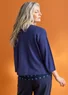 Sweater in organic wool (violet M)