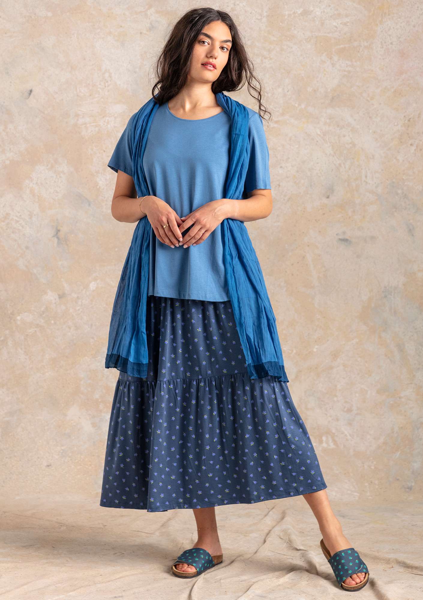 Shirt „Cordelia“ aus Öko-Baumwolle/Modal leinenblau thumbnail