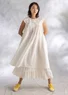 “Pezenas” woven organic cotton dress (ecru S)