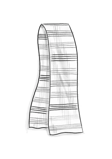 “Sylvi” rib-knit organic cotton/wool scarf - dark olive