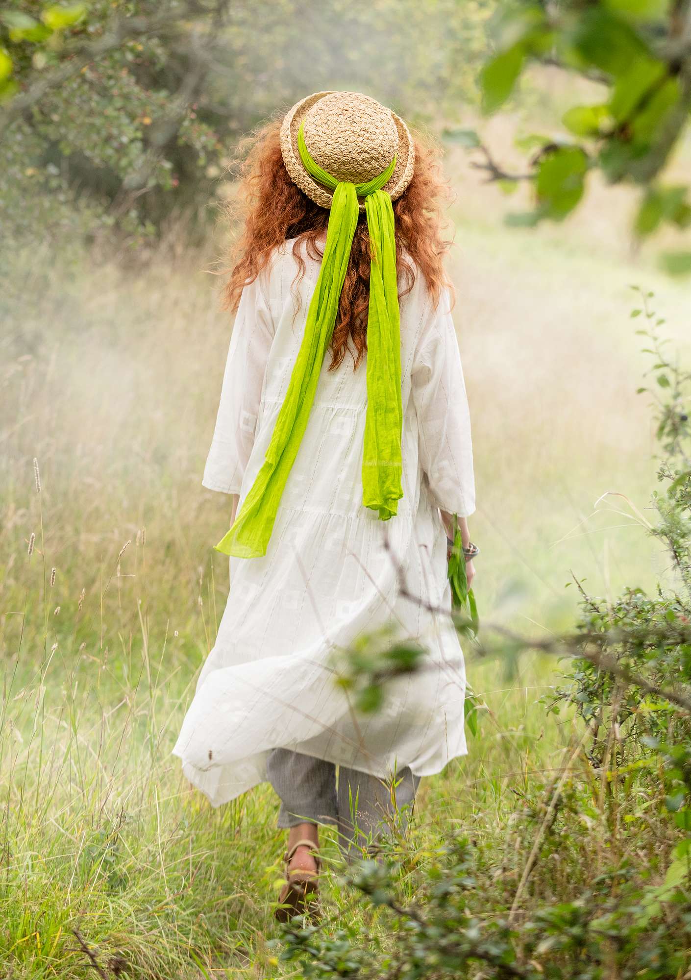 Kleid „Chandi“ aus Öko-Baumwolle halbgebleicht