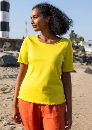 Shirt „Drop“ aus Bio-Baumwolle - dijonsenf