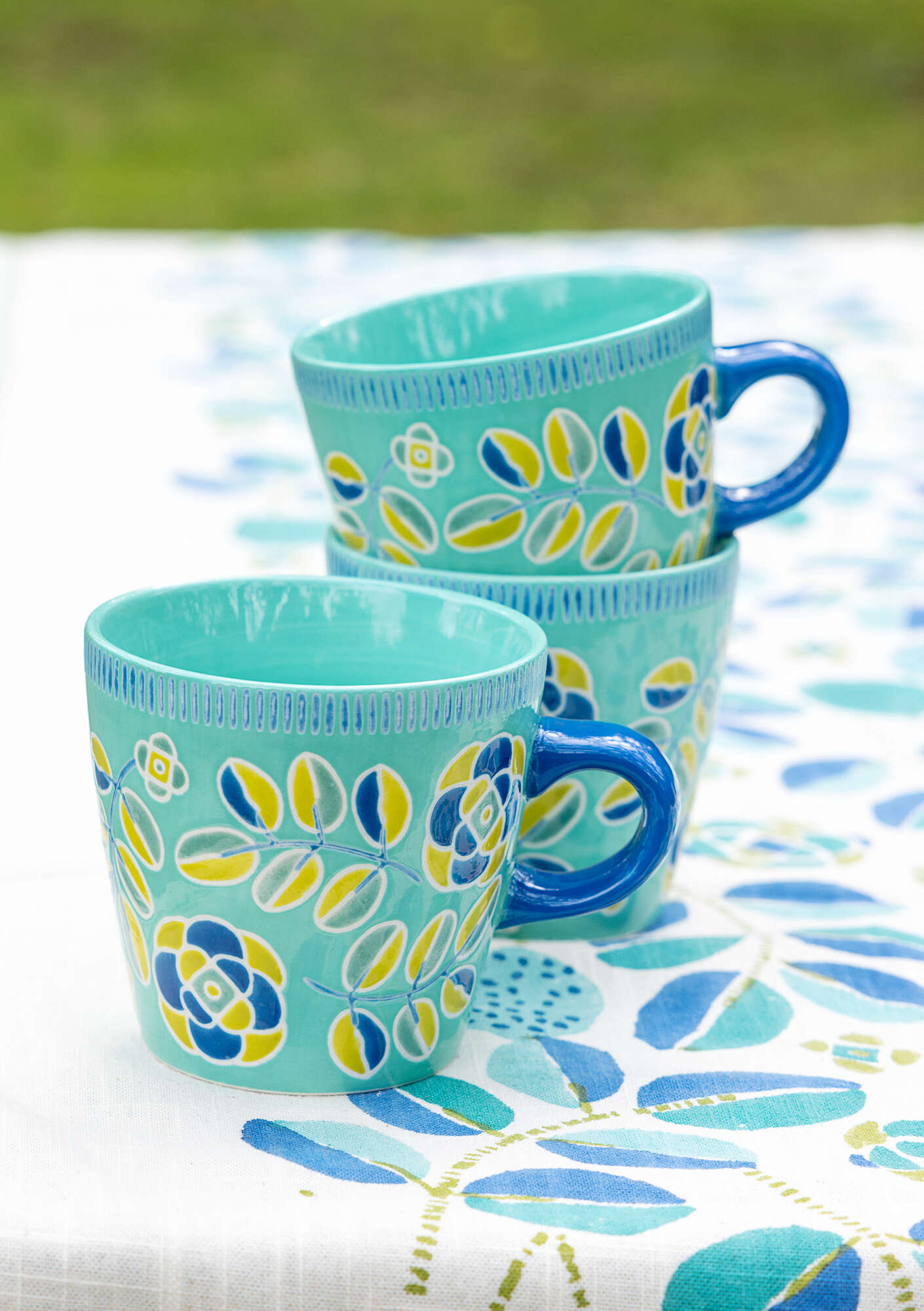  “Tulsi” ceramic mug aqua green thumbnail