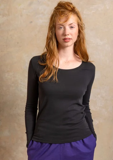 Jerseyshirt aus Bio-Baumwolle - schwarz