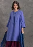 Kleid aus Leinengewebe (himmelblau XXL)