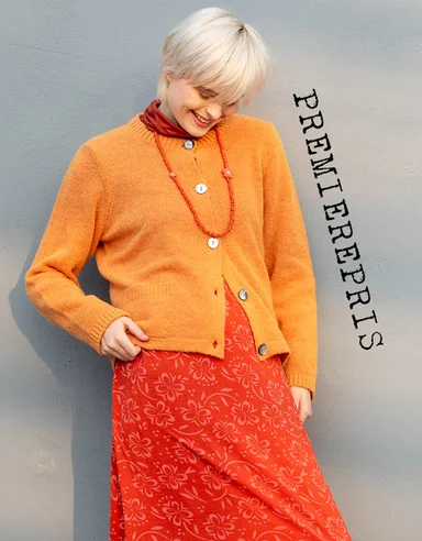 Knit cardigan in an alpaca blend