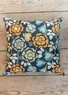 “Wild Rose” printed cushion cover in linen/cotton (dark ash grey One Size)