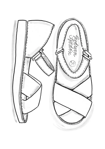 Nappa sandalen - felrood