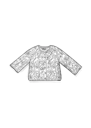 “Brisa” cardigan in recycled cotton - black