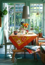 Tischdecke „Soni“ aus Bio-Baumwolle - kurkuma