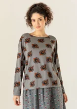 Top "Calla" en coton biologique/modal - graphite