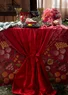 “Baluns” tablecloth in organic cotton (poppy One Size)
