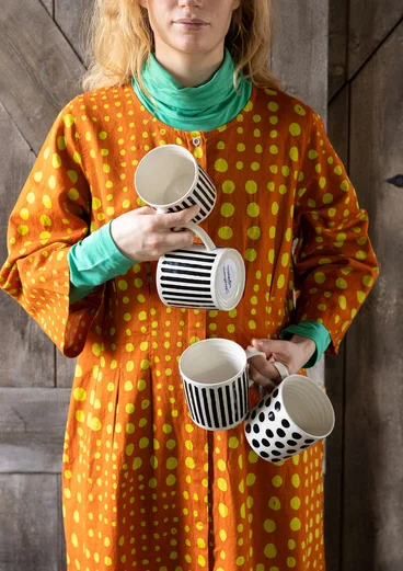 “Joy” ceramic mug - black/stripe