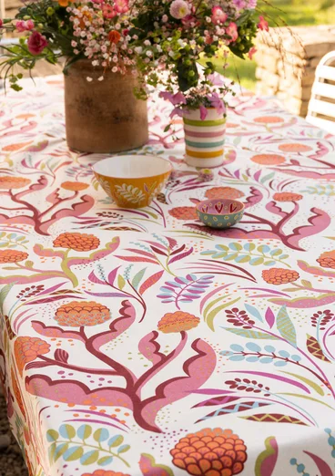 “Artichoke” tablecloth in organic cotton - multicoloured