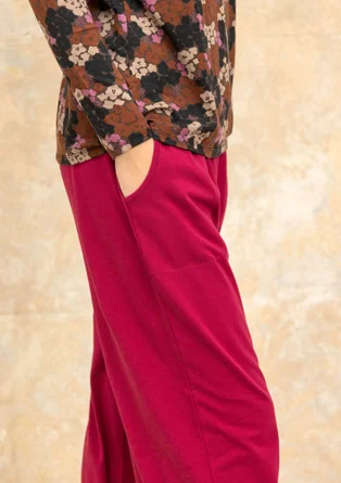 Effen yogabroek van biologisch katoen/elastaantricot - red0SP0cabbage
