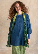 Woven linen tunic - Pacific blue
