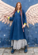 “Bodil” woven linen dress - indigo blue