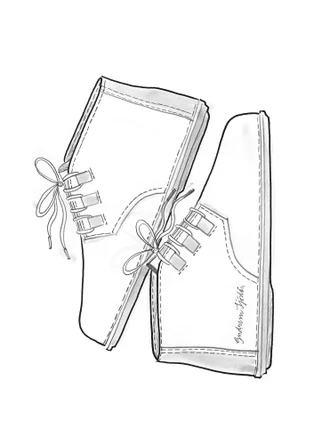 Desert boots made of nubuck - burnt sienne