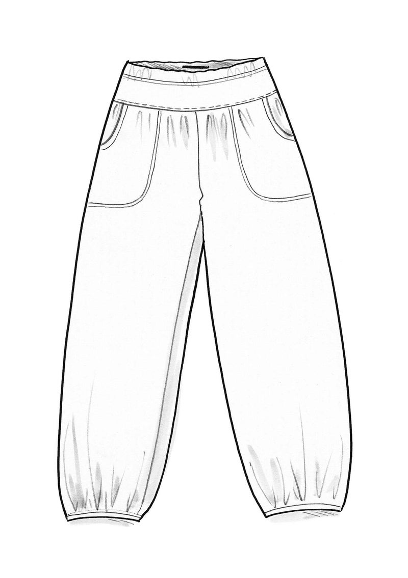 Pantalon  Stella  en jersey de coton biologique/élasthanne coriandre