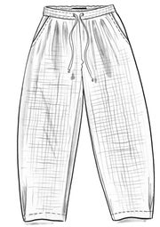 Vevd bukse «Ottilia» i økologisk bomull