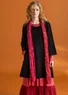 Velour tunic in organic cotton/recycled polyester (black S)