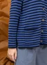 Gestreifter oder einfarbiger Strickblazer aus Lammwollmischung (dunkelindigo-kobaltblau L)