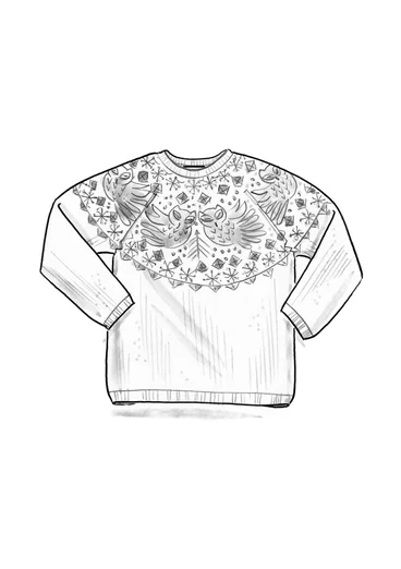 “Luna” lambswool blend sweater - dark peony