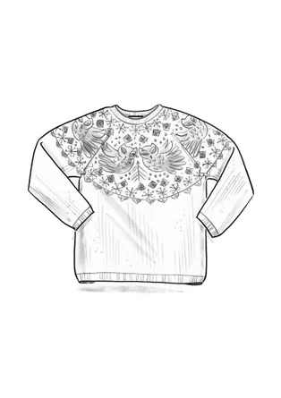 “Luna” lambswool blend sweater - dark peony